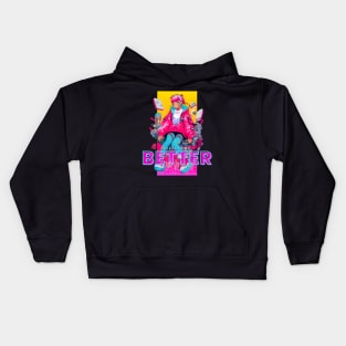 Everything Better with Magenta Kids Hoodie